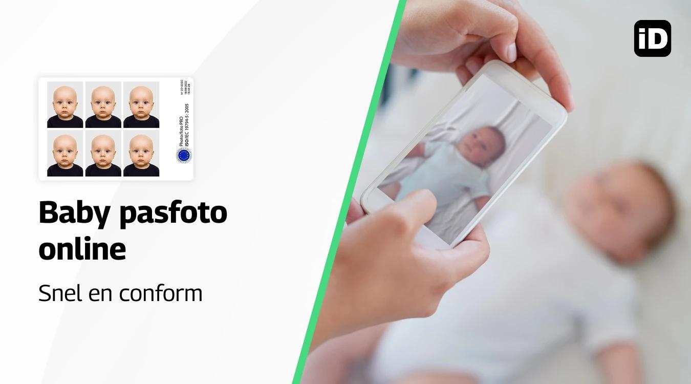 Baby pasfoto online Nederland