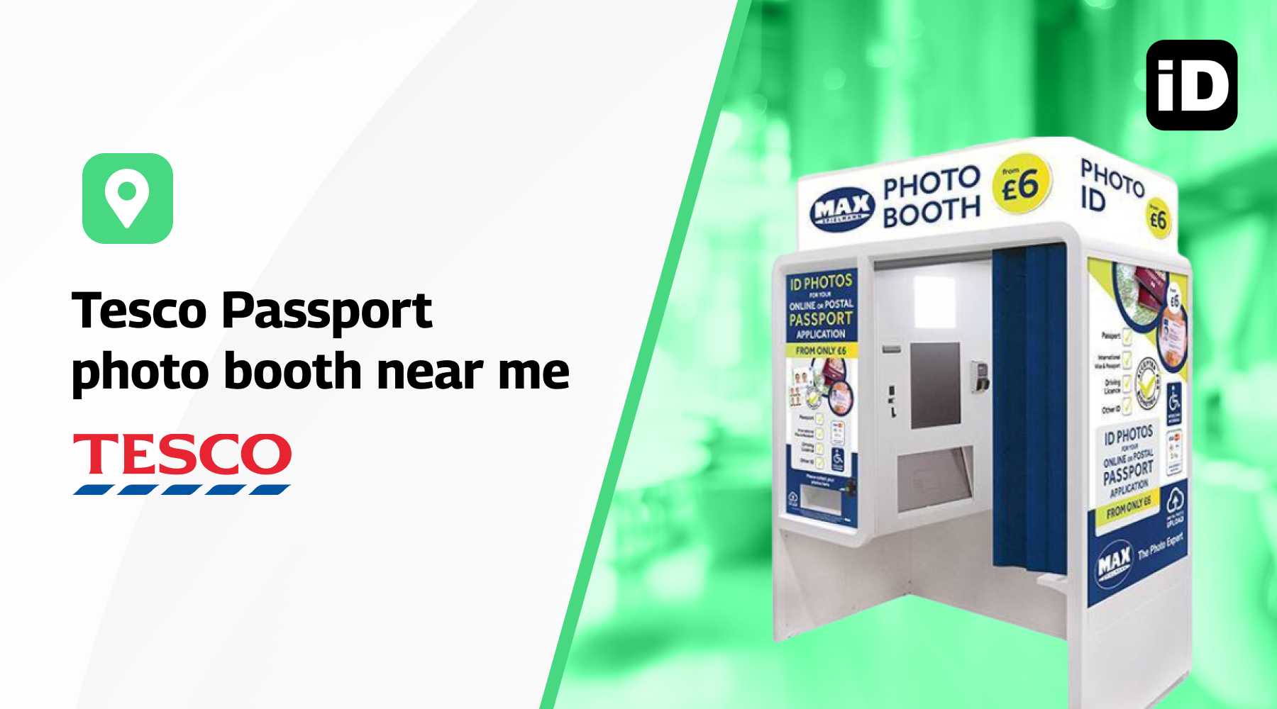 tesco passport photo booth near me