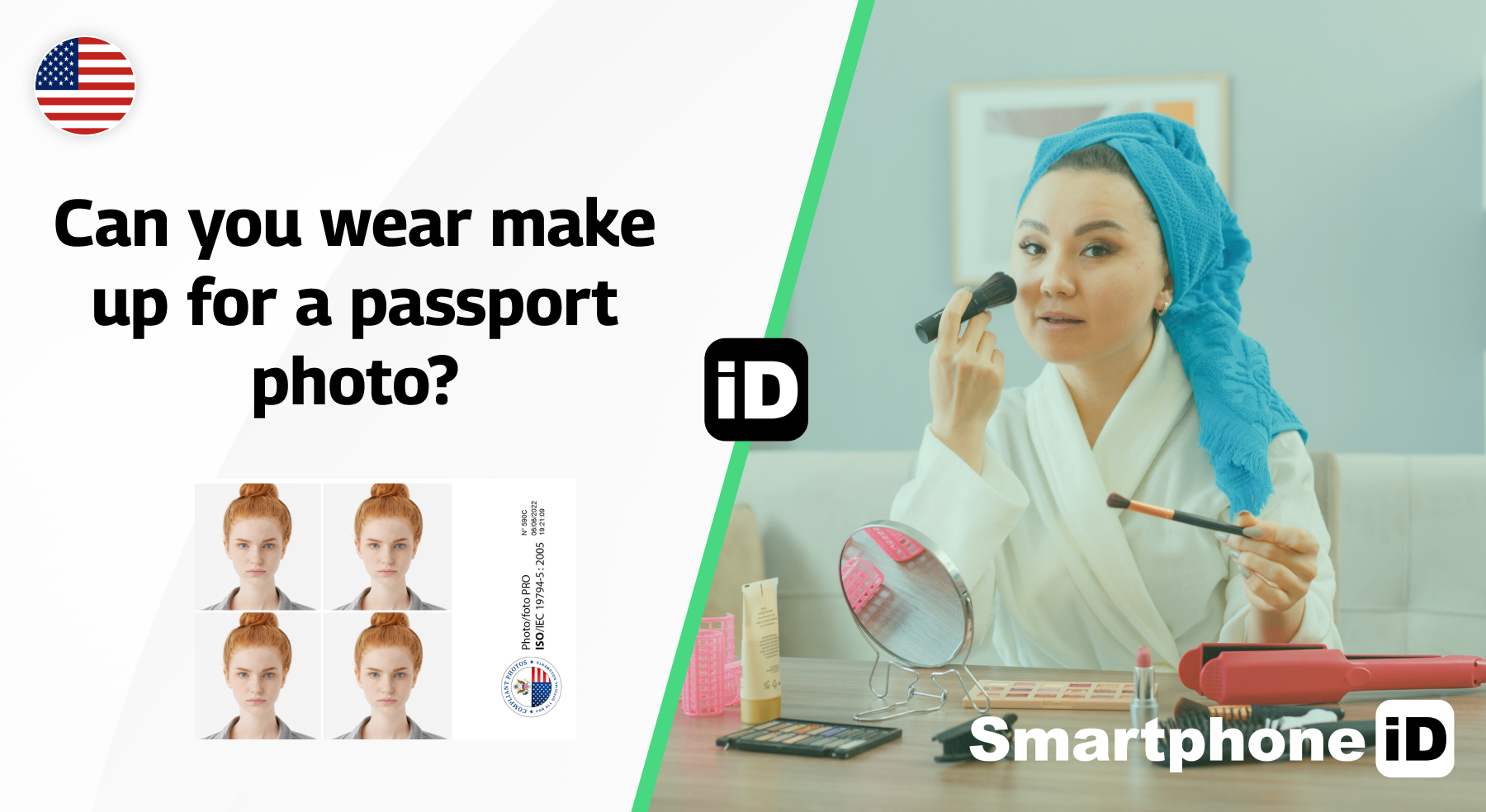 Can you wear make up for a passport photo