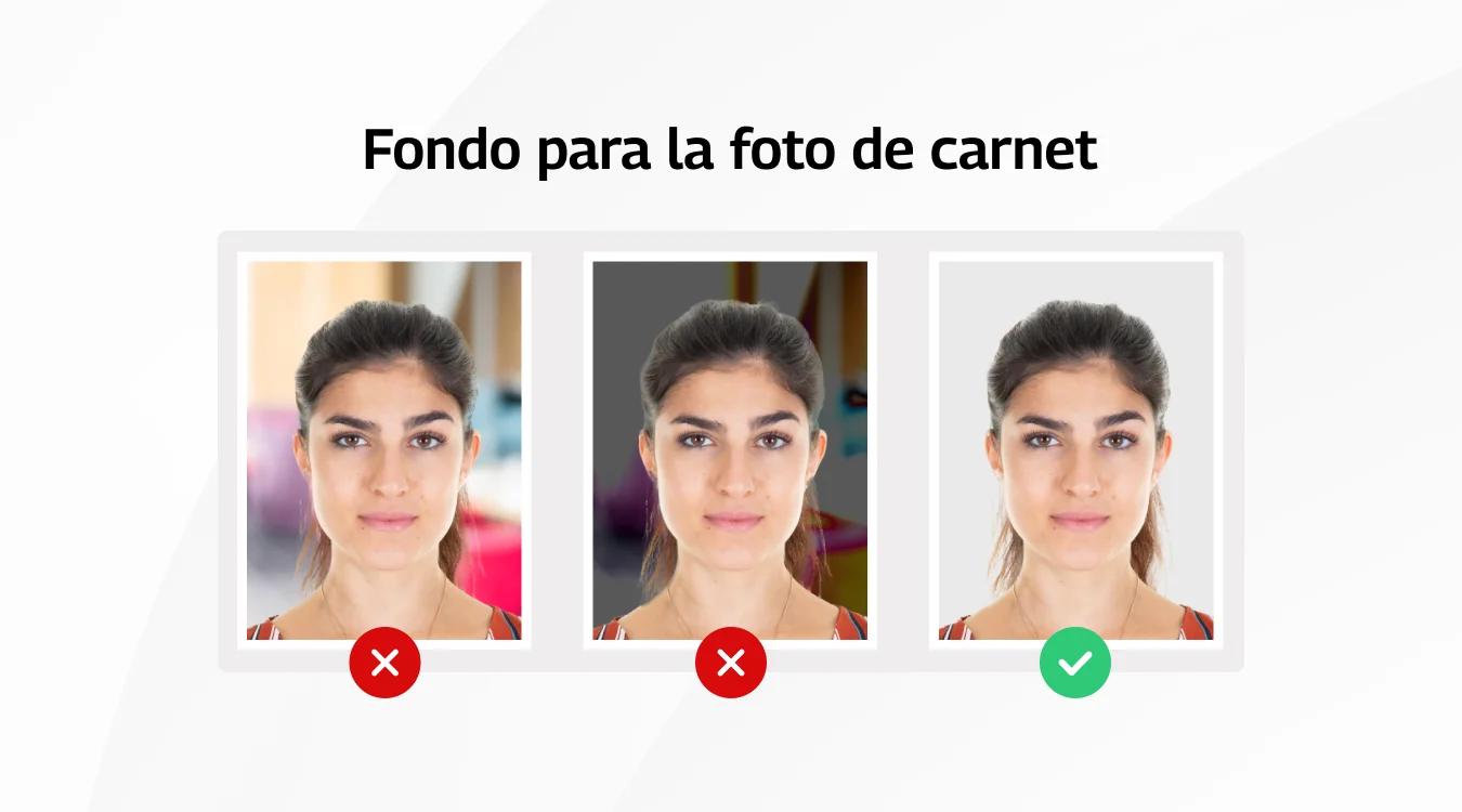 Fondo para la foto de carnet