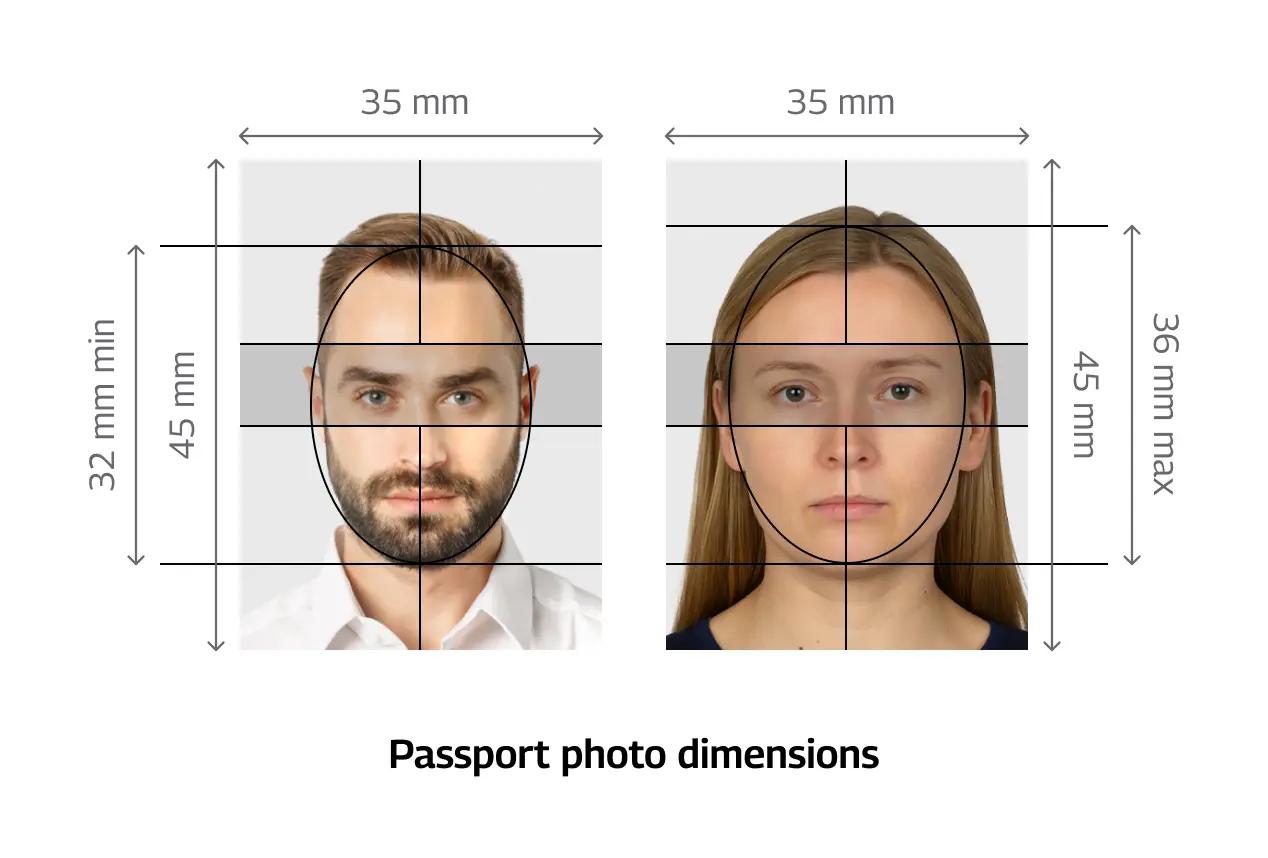 Examples of rejected and accepted UK passport photos 2026