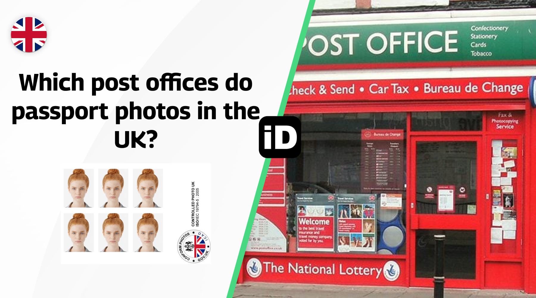 Which post offices do passport photos in the UK