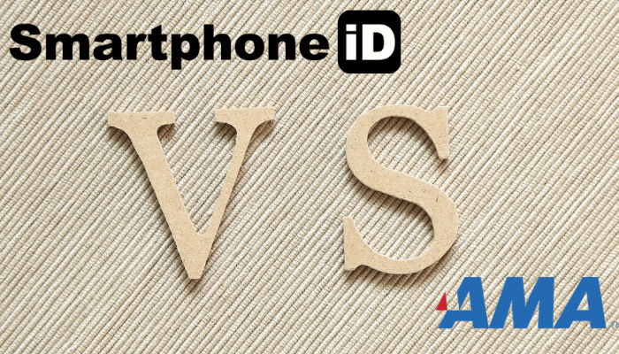Comparison between AMA and Smartphone iD app Comparison between AMA and Smartphone iD app