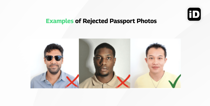 5 Exemples of rejected passport photos