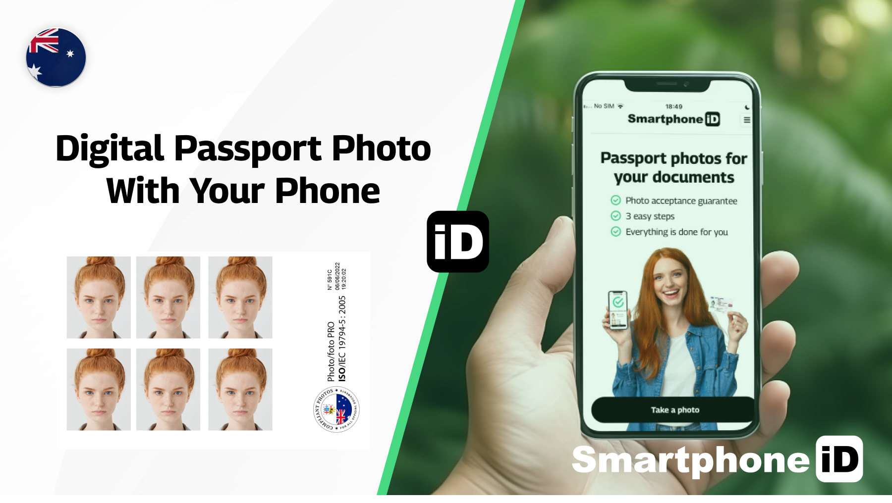 Digital passport photo Australia