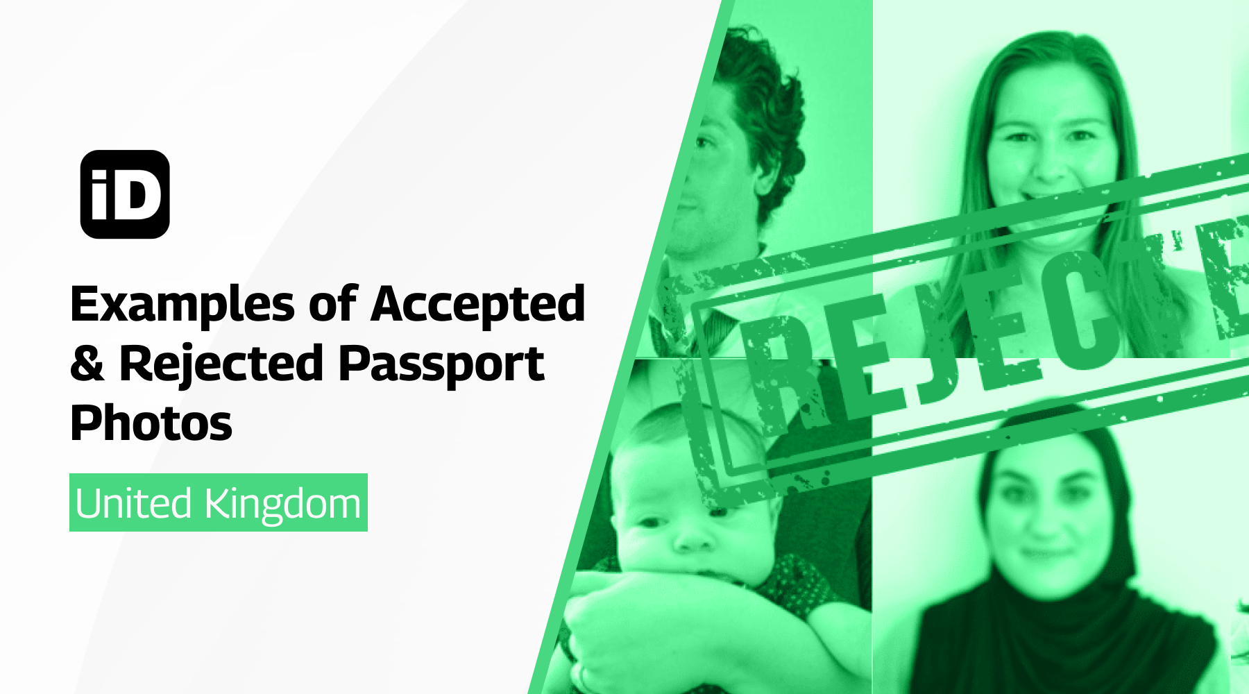 Examples of Accepted Rejected UK Passport Photos