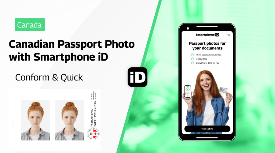 canadian passport photo with smartphone iD