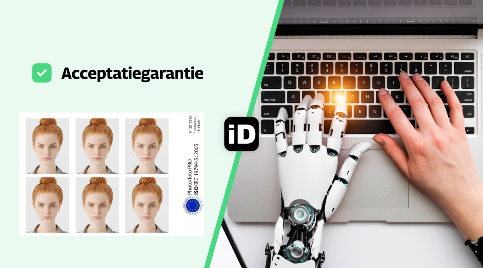 pasfoto Acceptatiegarantie smartphone id