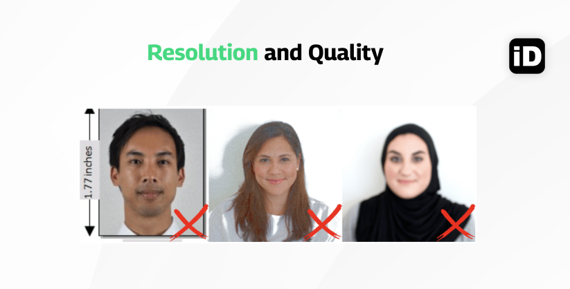 Resolution and Quality passport photo