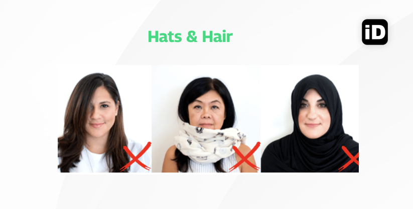 Hats Hair passport photo