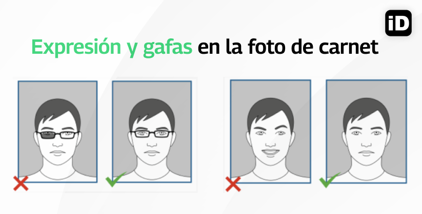 De izquierda a derecha: 1. Los ojos no son totalmente visibles, 2. buena foto de pasaporte, 3. La boca esta abierta, 4. buena foto de pasaporte.