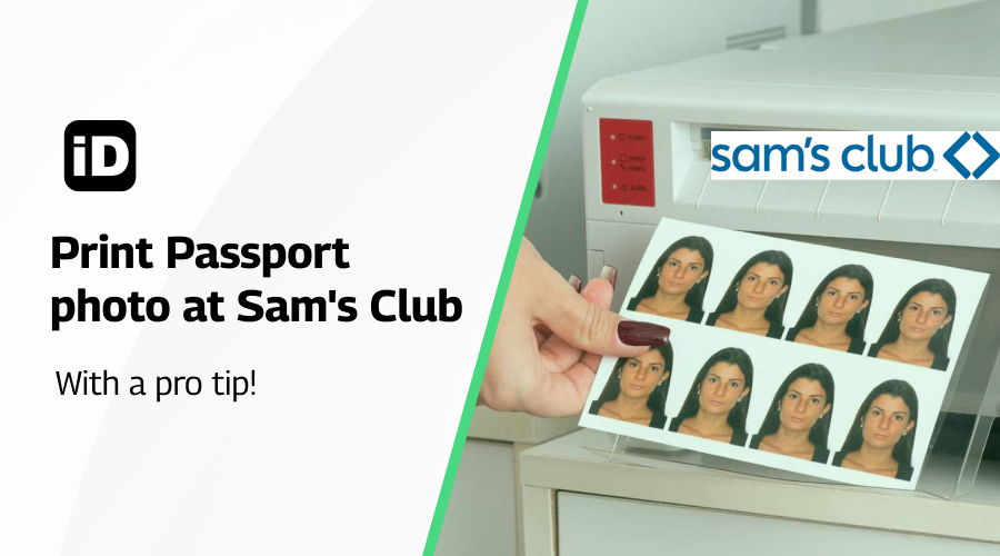 Print Passport photo at Sams Club