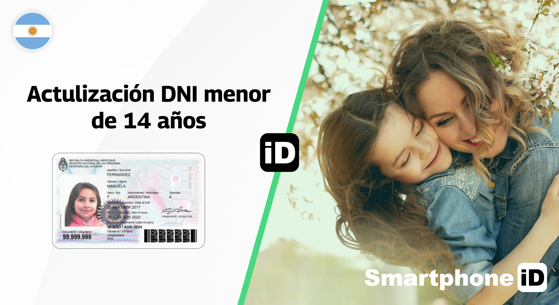 Actulización DNI menor de 14 años