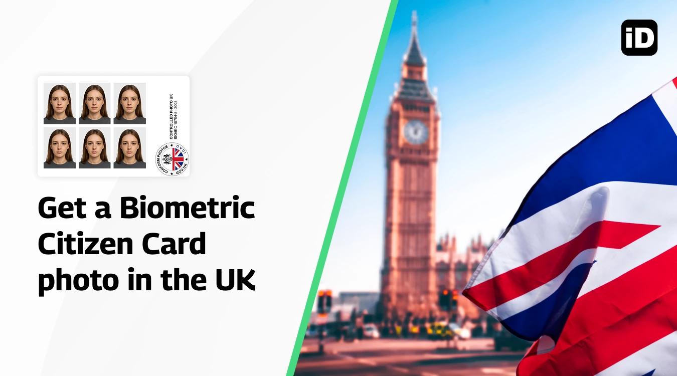 Get a biometric citizen card photo in the UK