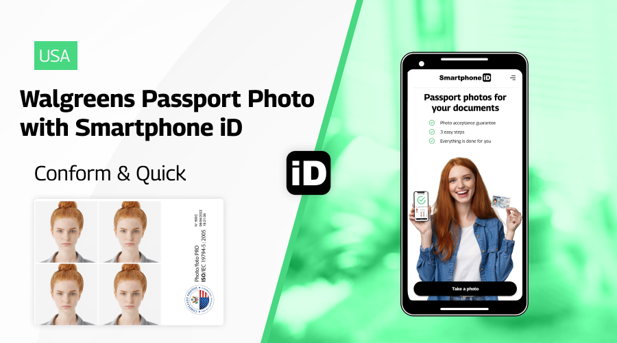 Walgreens Passport Photo with smartphone iD