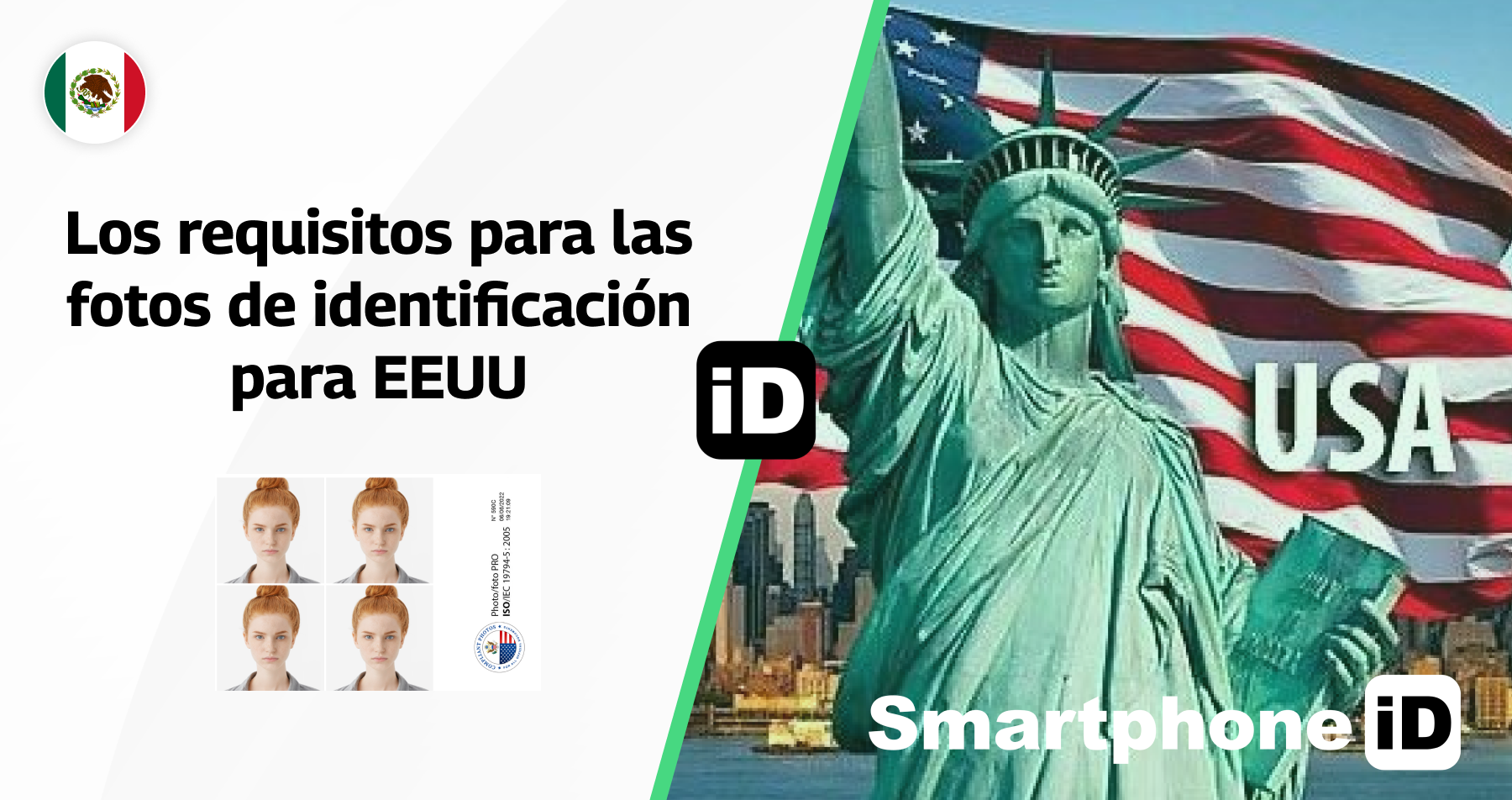 Los requisitos para las fotos de identificación para EEUU