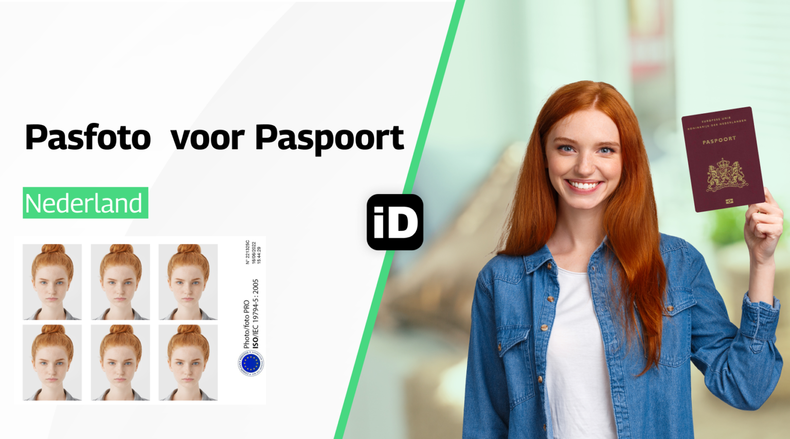 Pasfoto voor Paspoort