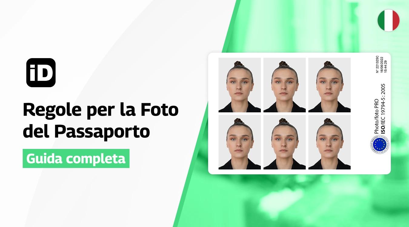 Regole per la photo del passaporto Italiano