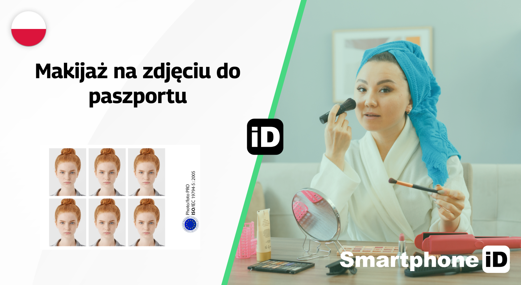 Makijaż na zdjęciu do paszportu