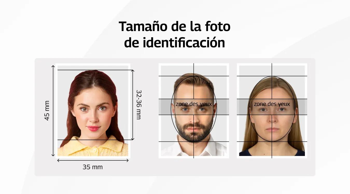 Tamaño de la foto de identificación
