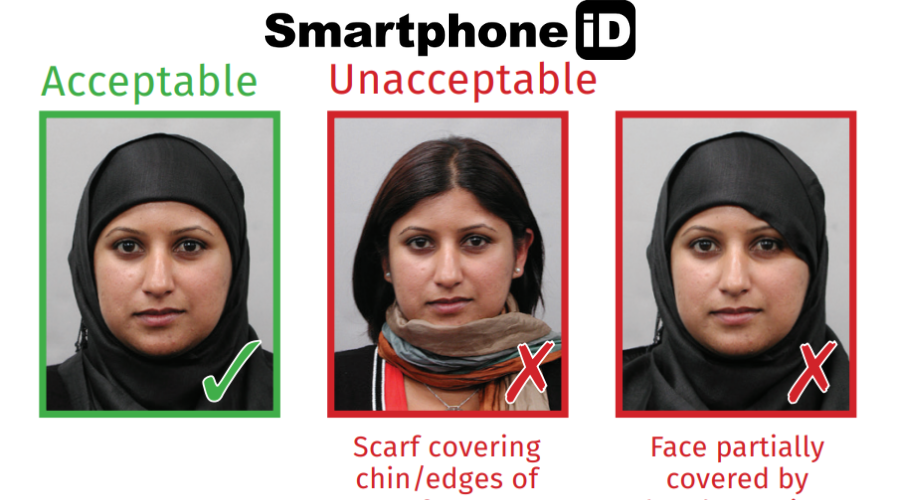 Glasses head covering scarves and hair SMARTPHONE ID 1