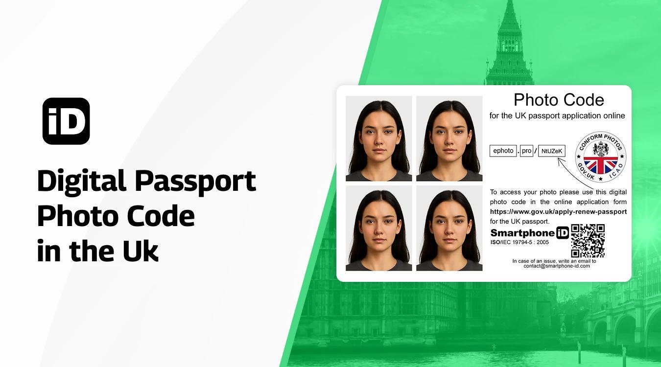 Digital passport photo code in the UK