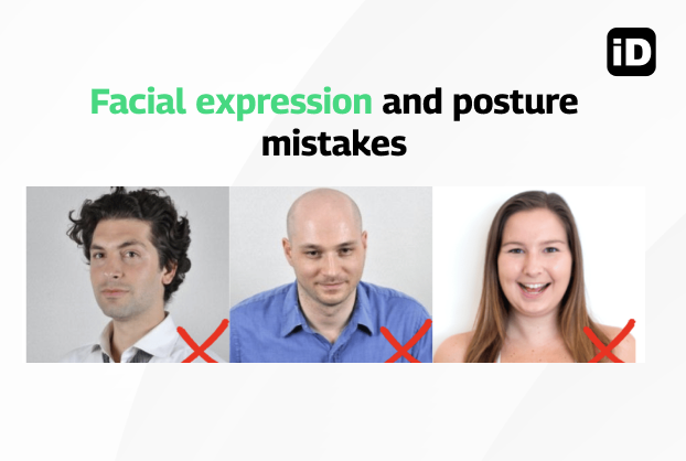 Facial expression and posture mistakes