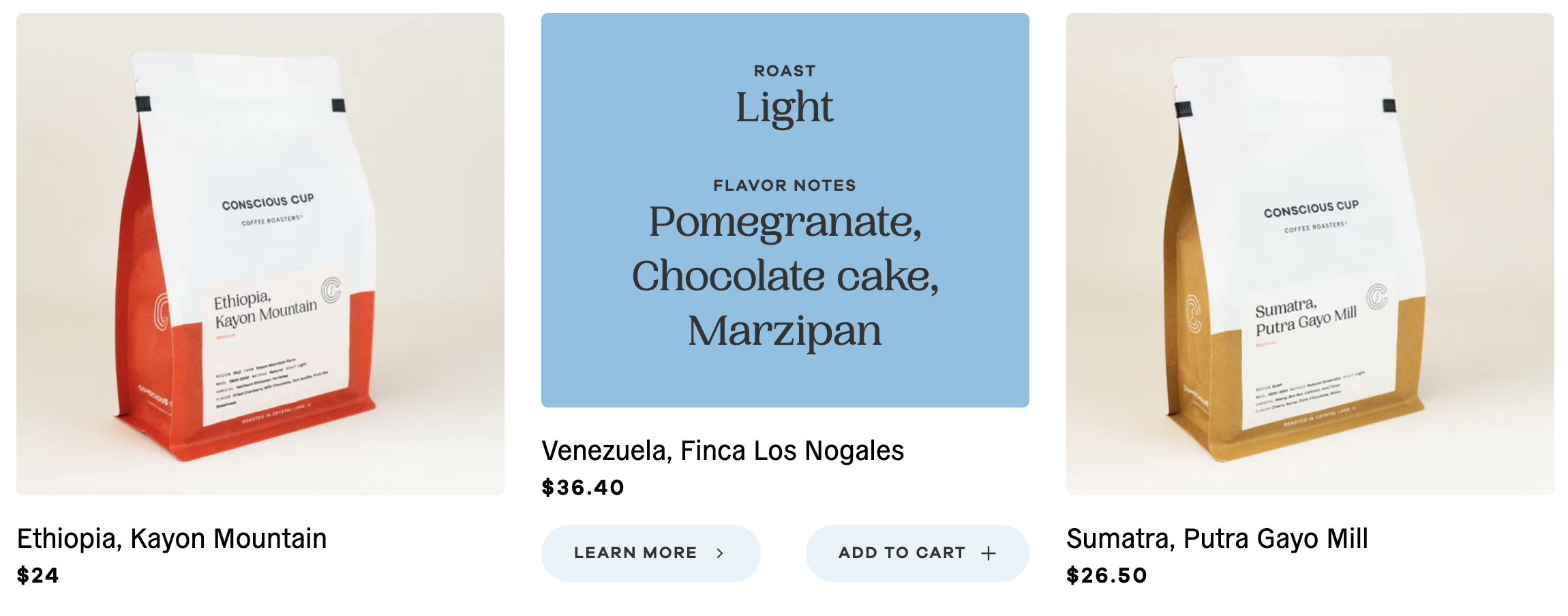 Conscious Cup product page