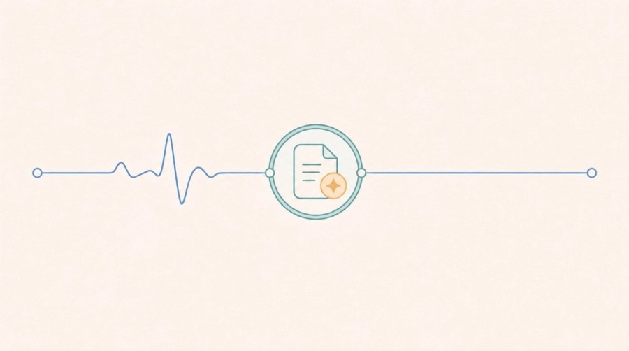 An AI referral signal appears on an otherwise flat activity line.