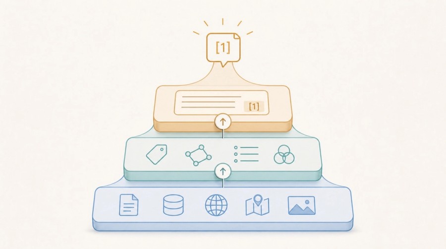 Three layers of access, understanding, and quotability build toward an AI citation.