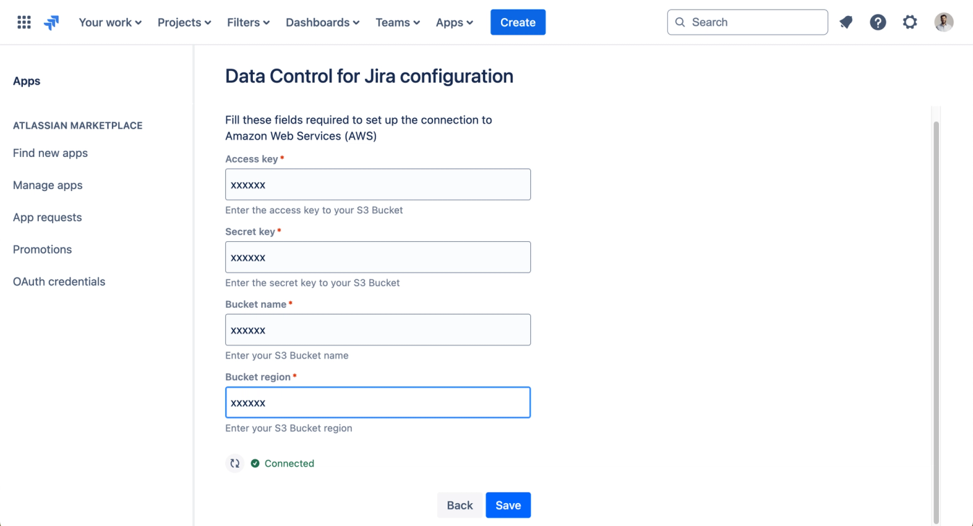 connecting AWS to Jira