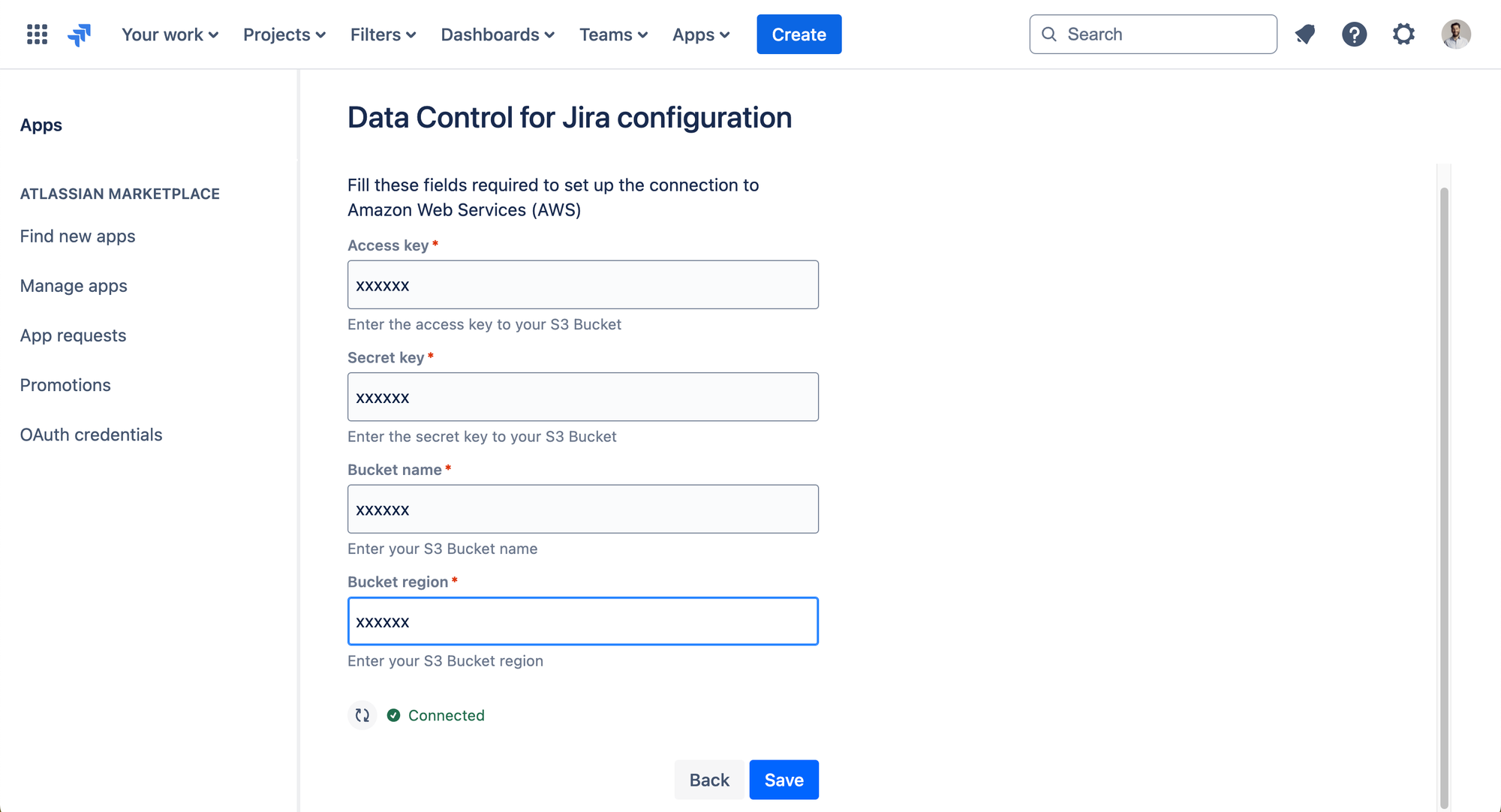 Connecting AWS to Jira.