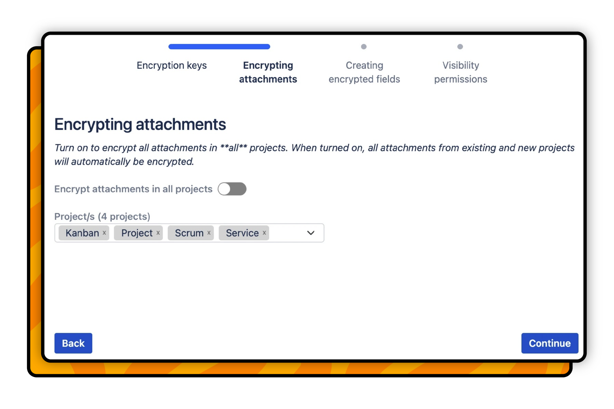 encrypt attachments in Jira