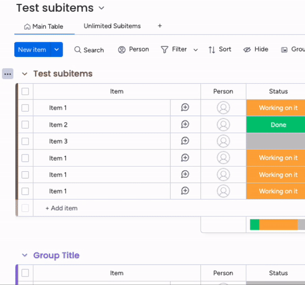 GIF showing how to access the Smart Forms app in monday.com.