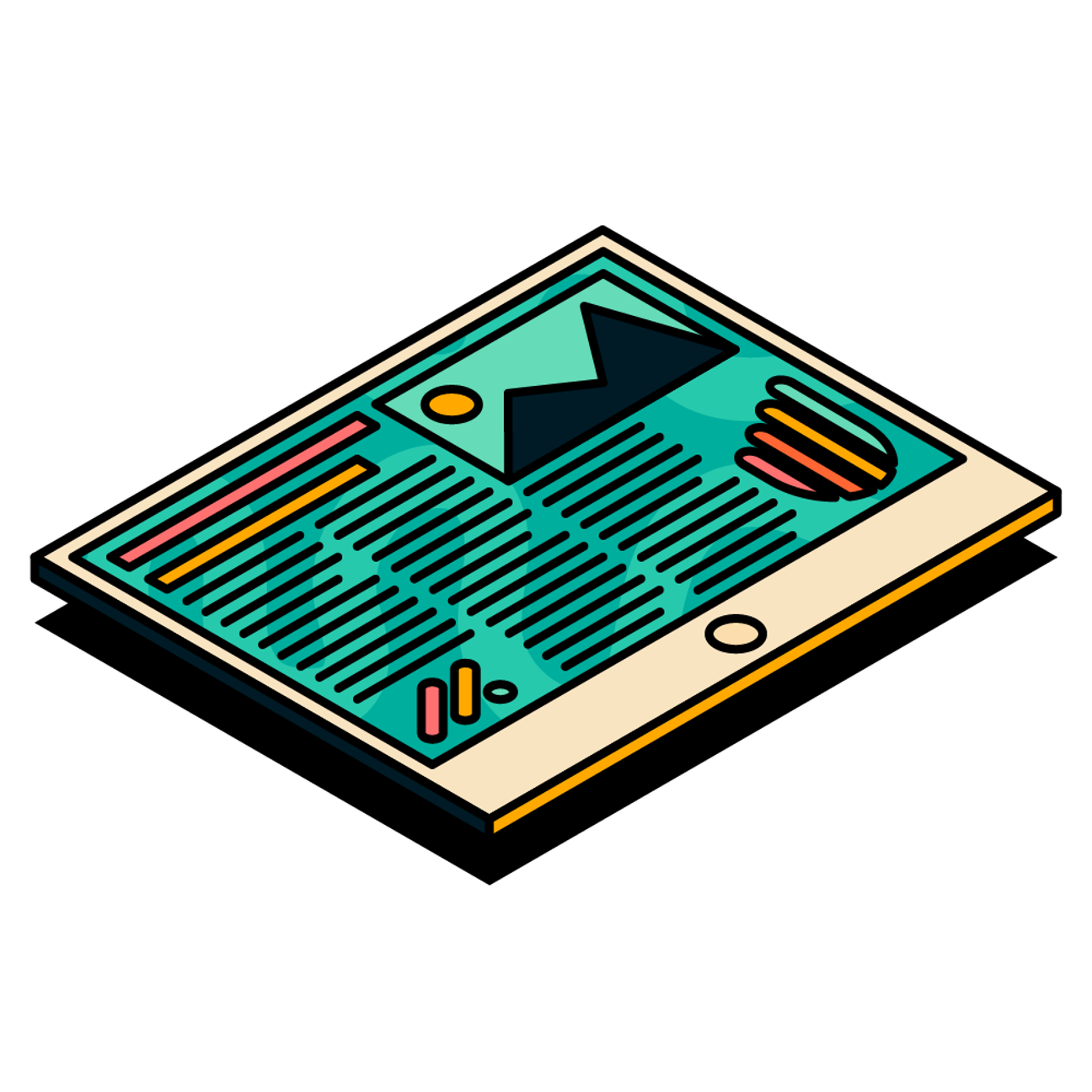 Text saying "Discover the best apps to elevate your monday.com experience" next to an illustrated ebook