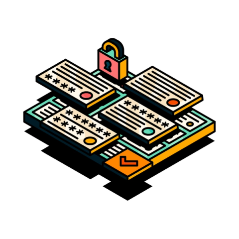 Illustration of a Jira board with several work items overlaid on top that have confidential fields asterisked out. 