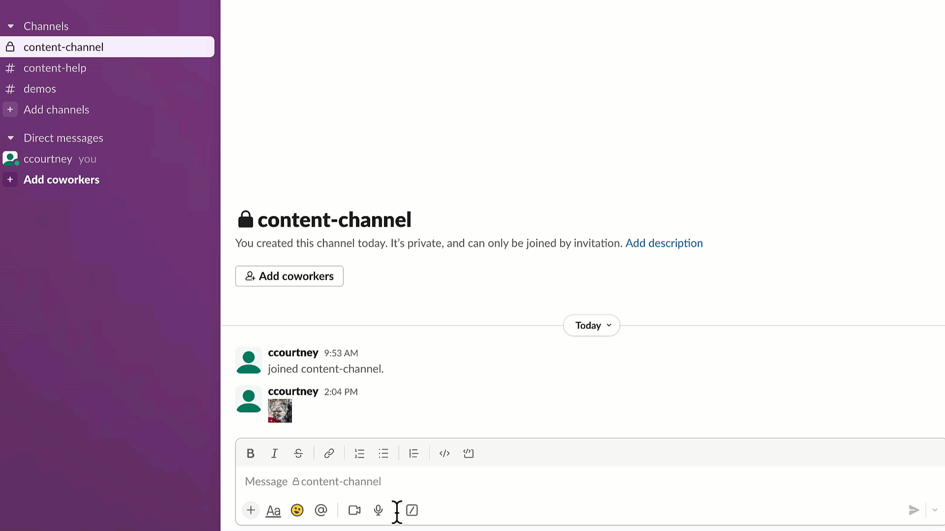 GIF showing how to add emoji packs to Slack