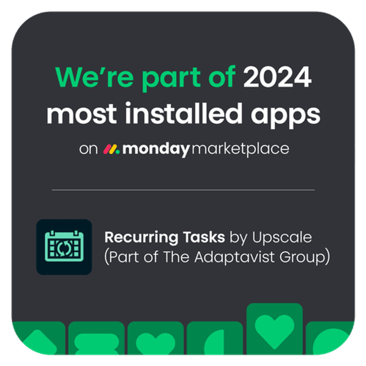 Recognised as one of the most installed monday.com apps of 2024 badge