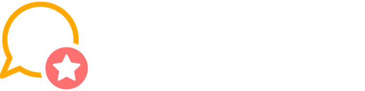 monday.com appdates newsletter logo with a speech bubble and a star in a circle