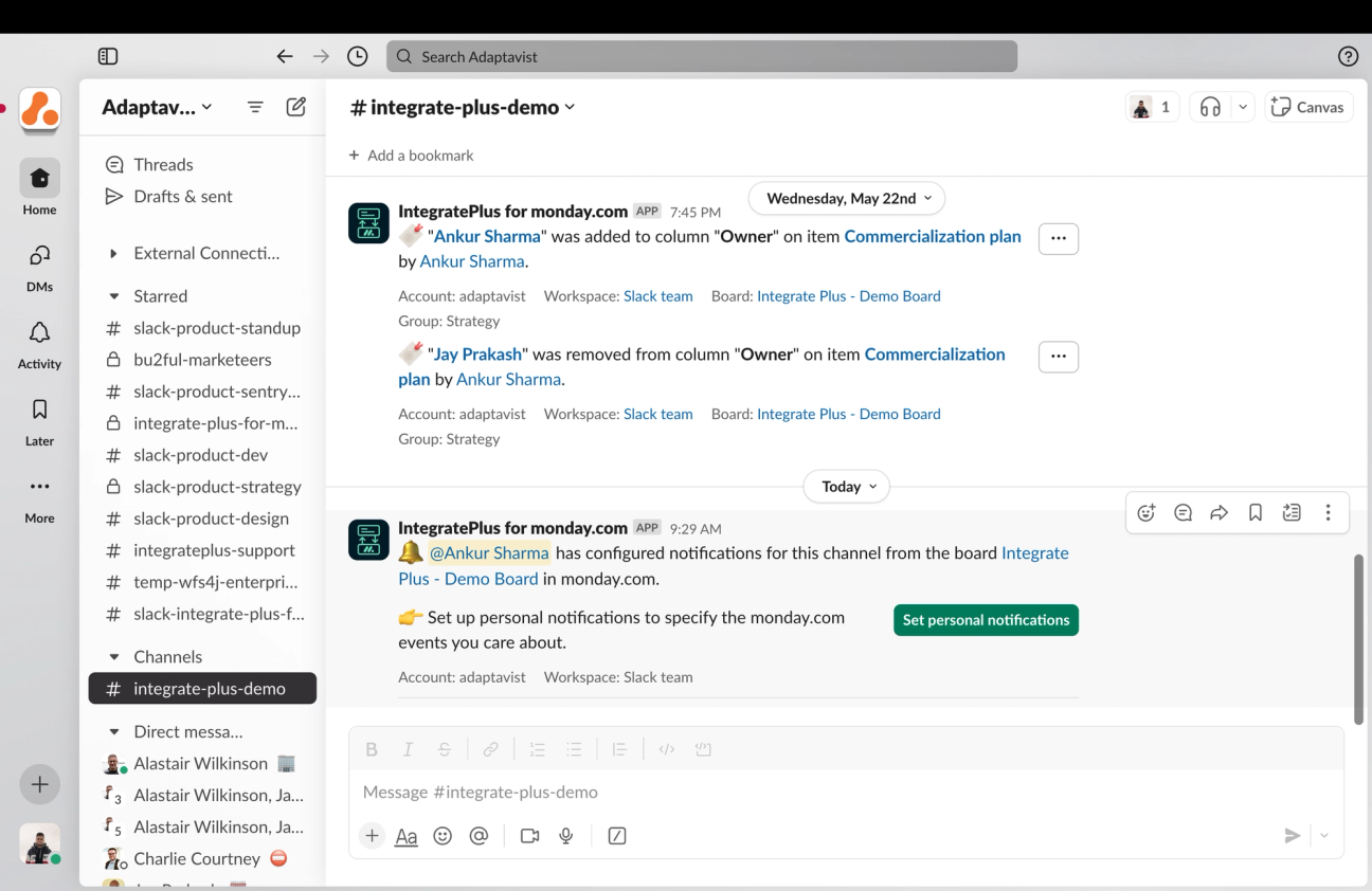 Improve productivity by reducing endless platform-switching screenshot.