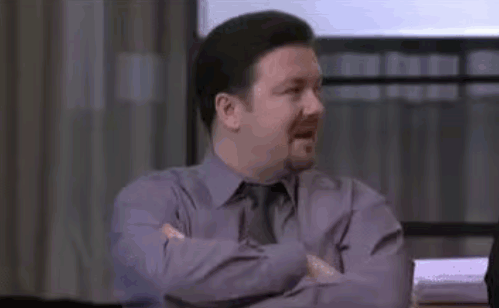How to use GIFs in Slack example 1 - David Brent