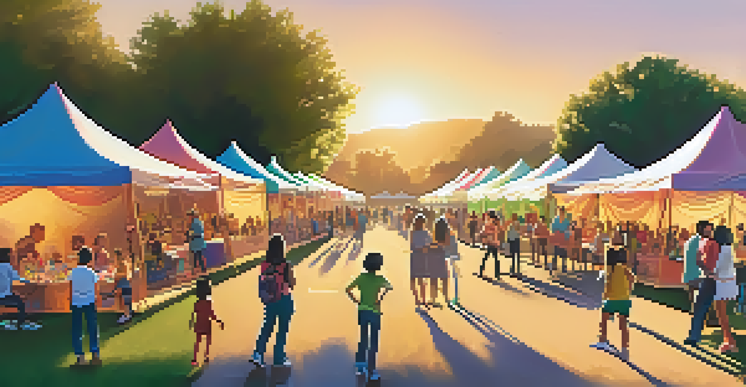 A community event in Cupertino with families participating in workshops and enjoying the atmosphere.