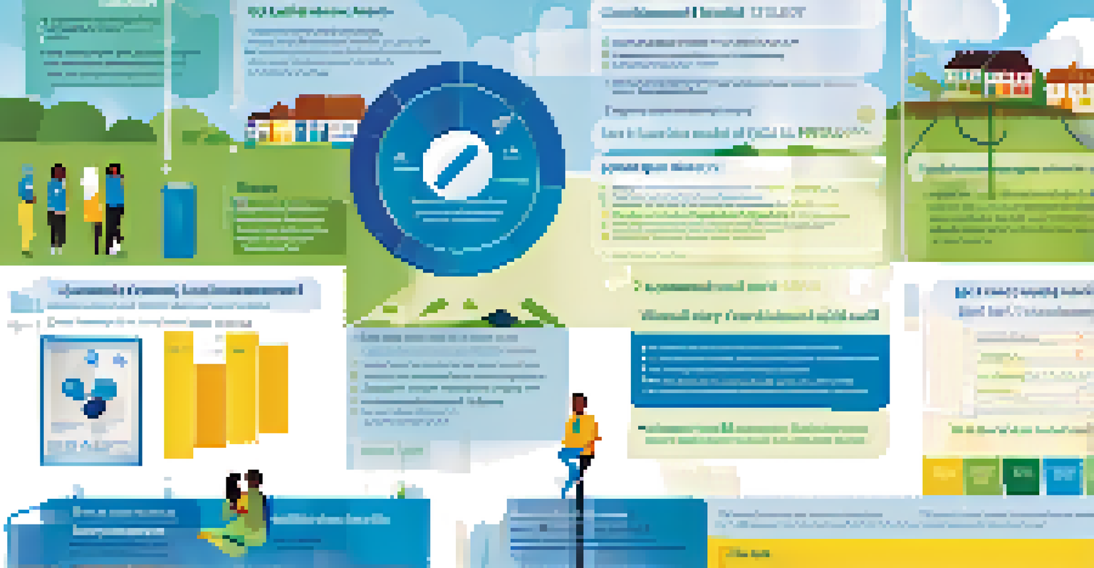 An infographic illustrating the key components of a Community Health Assessment, including community engagement and data collection.