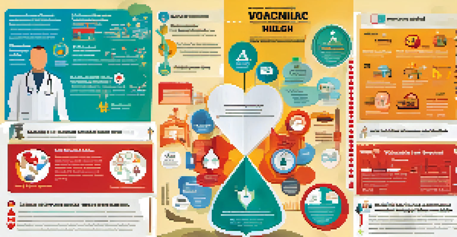 A colorful infographic highlighting the benefits of vaccination with icons and clear text.