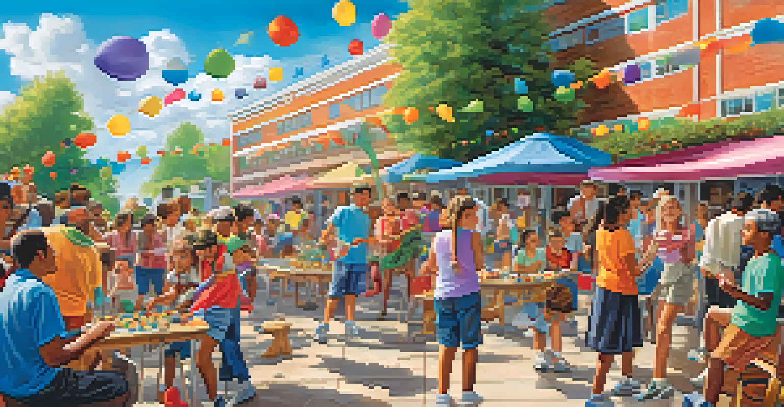 Youth and seniors participating in outdoor activities together, creating a vibrant community atmosphere.