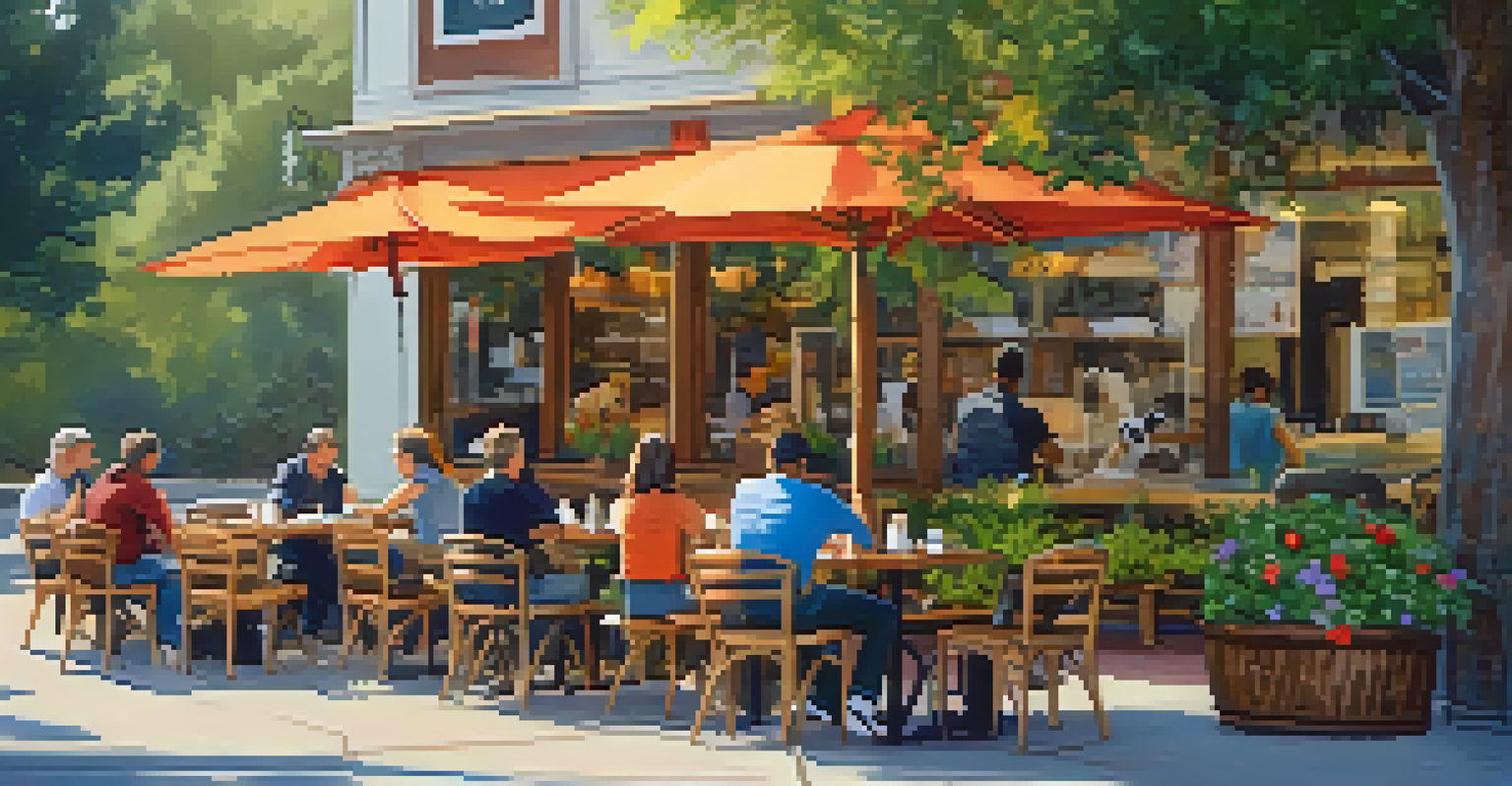 A cozy pet-friendly cafe in Cupertino with outdoor seating and happy dogs.