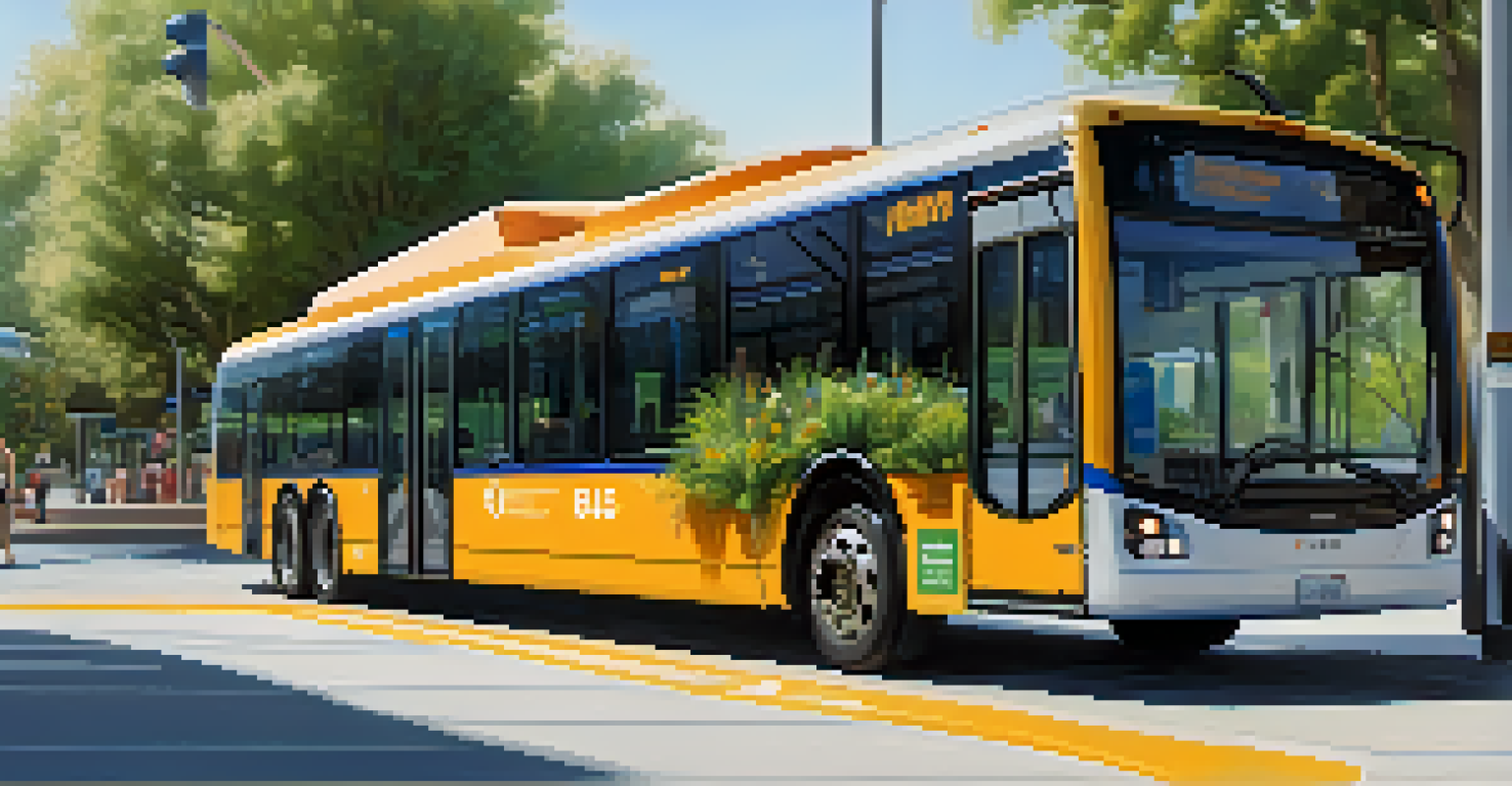 A close-up of an electric bus at a transit station in Cupertino with passengers boarding.