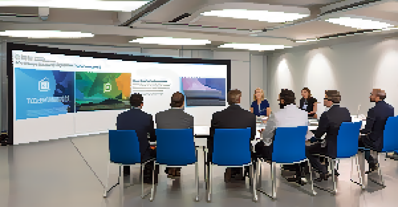 A panel discussion at a tech workshop with industry leaders speaking while an audience listens intently.