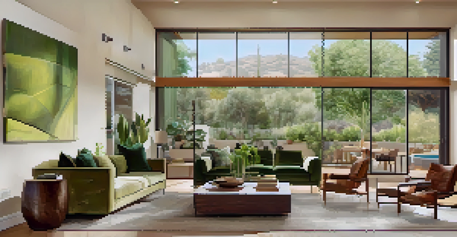 A modern living room interior of a home in Cupertino, decorated with elegant furniture and natural light.