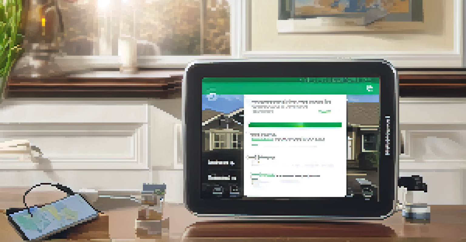 A user-friendly mobile app interface focused on emergency preparedness, displayed in a cozy home setting.